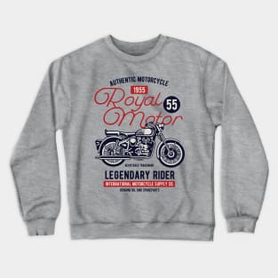 Royal Motorcycle Crewneck Sweatshirt